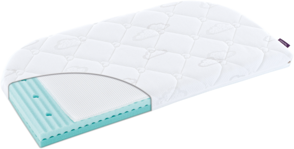 BEISTELLBETT AIR XXL 57,5 x 105 x 7 cm, 2 abgerundete Ecken