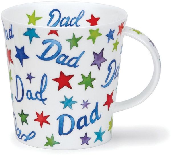 Dunoon Tasse Becher Cairngorm Dad Vater 0,48 l Fine Bone China Porzellan 480 ml, 1-tlg, Porzellan, Spülmaschinengeeignet