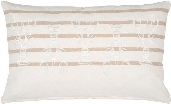 PAD Dekokissen LOBBY, Made in Europe, Kissenhülle ohne Füllung, Motiv Hummer, 1 Stück, 35x60 cm