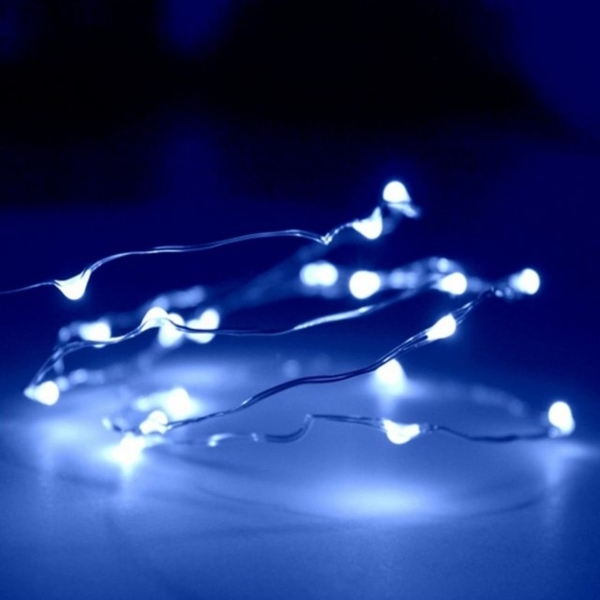 2x 100er LED Lichterkette Set Batteriekette Kupferkabel Wasser Beleuchtung Deko weiß Bild 2