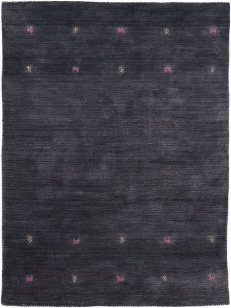 carpetfine 'Gabbeh Uni' Wollteppich, reine Wolle, Grau, 60x90 cm