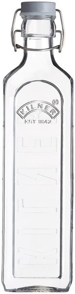 Flasche KILNER mit Bügelverschluß LBH 7.50x7.50x30 cm transparent