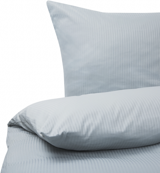 Bettwäsche-Set Streifenmuster AVONDALE 200x220 cm Baumwoll-Satin Grau Bild 4