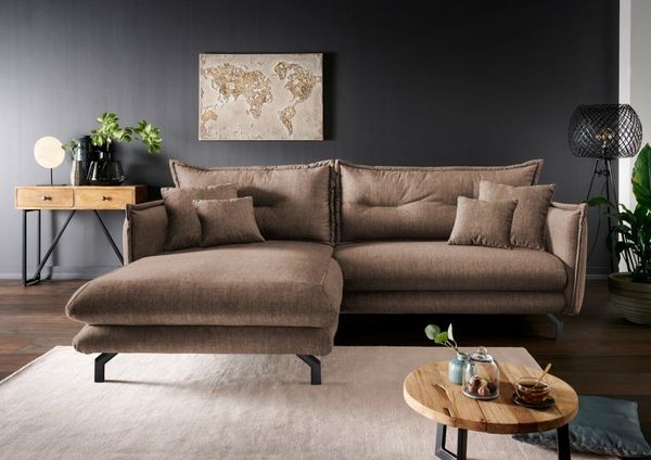 Vintage Designer Ecksofa Lava von Benformato - in Mikrofaser oder exklusivem Cord-Stoff