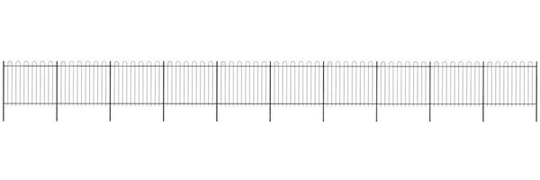 vidaXL Gartenzaun | Stahl | Robust | Modern 277683