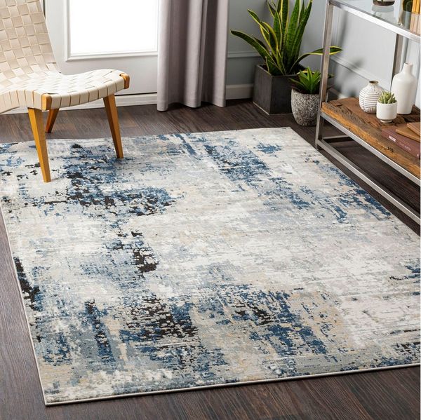 Surya BERNARDETTE Teppich Blau 200 cm 274 cm 200x274 cm
