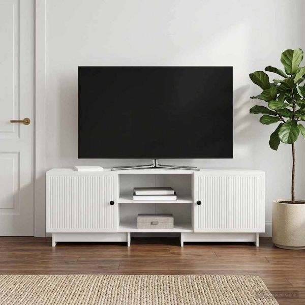 vidaXL TV-Schränk Hochglanz Weiß 150 x 31 x 50 cm Holzwerkstoff 893999