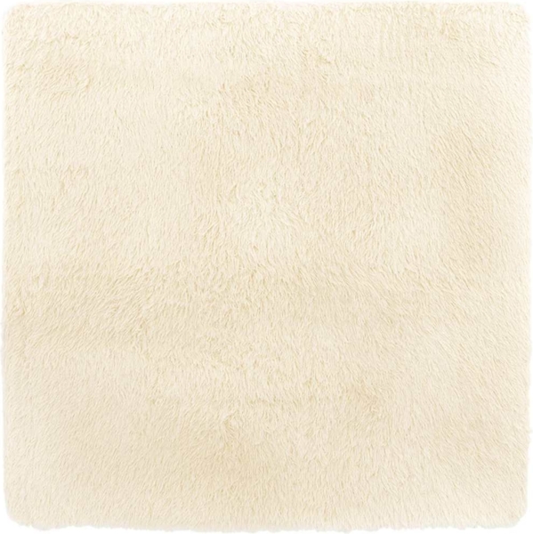vidaXL Teppich Shaggy Hochflor NAVARRA Creme 240x240 cm Polyester 4102887