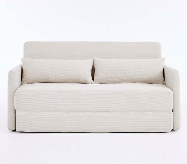 2-Sitzer Schlafsofa B 165 x T 92 x H 82 cm aus Cordstoff mit Klappfunktion Bild 6