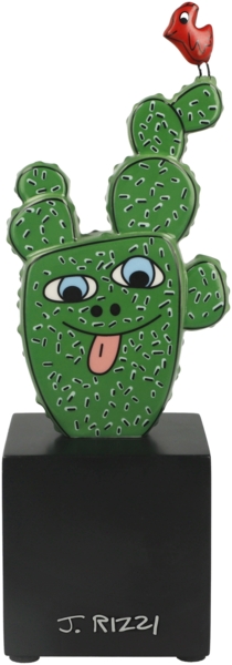 Goebel / James Rizzi -Cactus in Texas,Figur,7,5cm x 7,0cm x 22,0cm / Porzellan / 7,5cm x 7,0cm x 22,0cm