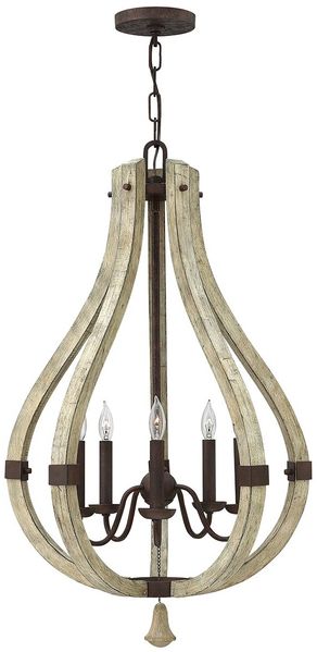 Elstead Lighting Middlefield 5-Light Kronleuchte Rost 5-flammig E14