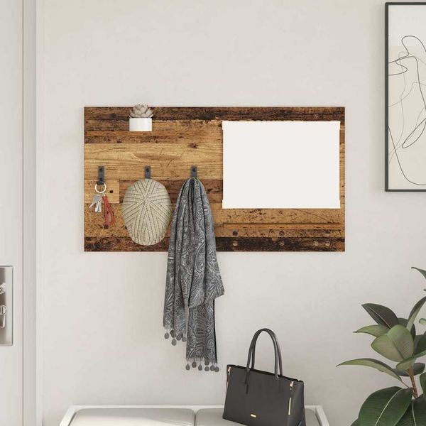 vidaXL Wandmontierter nachttisch Altholz 90 x 10 x 50 cm Holzwerkstoff 874521