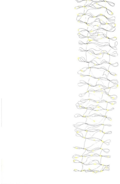 MARELIDA LED-Lichterkette LED Tischläufer 50 warmweiße LED Weihnachtsdeko Draht-Tischläufer L:1m, 50-flammig