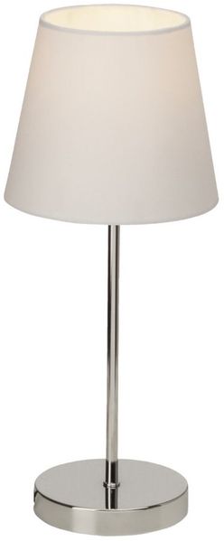 Lightbox Tischleuchte, ohne Leuchtmittel, Nachttischlampe, Touchschalter, 41 cm Höhe, Ø 16 cm, E14, max. 40 W