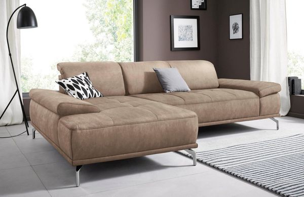 Places of Style Ecksofa Caluna, Inkl. Sitztiefenverstellung