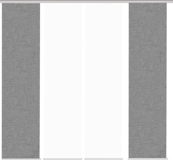 HOME WOHNIDEEN Schiebegardine Schiebegardine PIVE, Digitaldurck, Dekostoff, Seidenoptik 245x60 cm (4 St), 100% Polyester