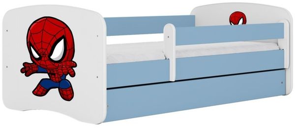 Raumhirsch Furniture Kinderbett 70x140, 80x160, 80x180 cm - Komplettset mit Matratze & Schublade (Bett für Mädchen, Einzelbett für Kinder von 2-12 Jahren, Rausfallschutz und Lattenrost), verschiedene Farben & Designs