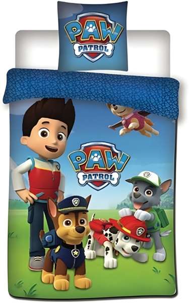 PAW Patrol Bettwäsche-Set 140x200 cm Bettbezug + 63x63 cm Kissenbezug aus Microfaser