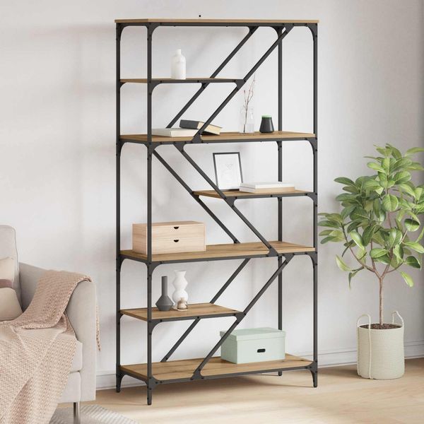 vidaXL Bücherregal Artisan-Eiche 91 x 36 x 176 cm Holzwerkstoff 882779