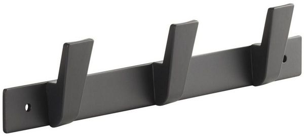 SO-TECH® Hakenleiste Blackline ALBUS schwarz pulverbeschichtet, (1 St), Länge 257 mm mit 3 Haken