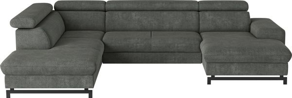 COTTA Wohnlandschaft Emma U-Form, B: 328 cm, mit Kopfteilverstellung, optional Bettfunktion & Bettkasten Bild 3