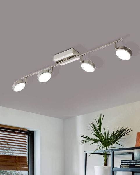 Eglo 97717 LED CORROPOLI-C nickel-matt weiß L:77cm B:8cm dimmbar mit Connect Funktion