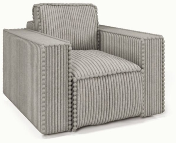 Sessel Designersessel VAJANA Stoff Tilia Hellgrau