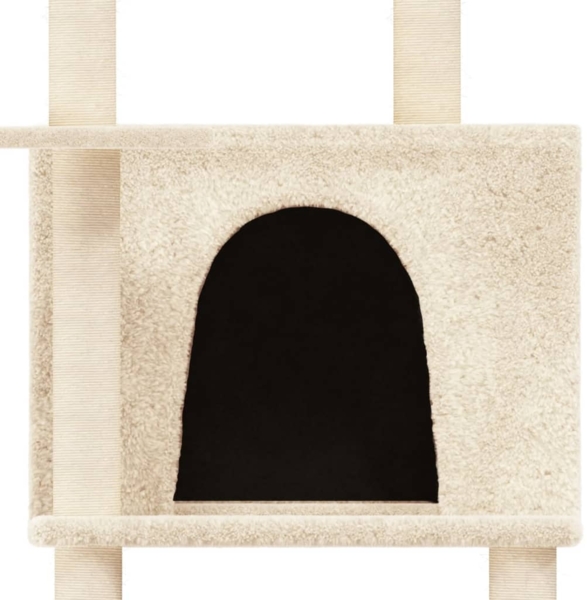 vidaXL Kratzbaum mit Sisal-Kratzsäulen Creme 166 cm 171681 Bild 5