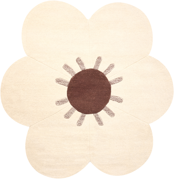 Teppich MANALI Beige ø 140 cm Wolle