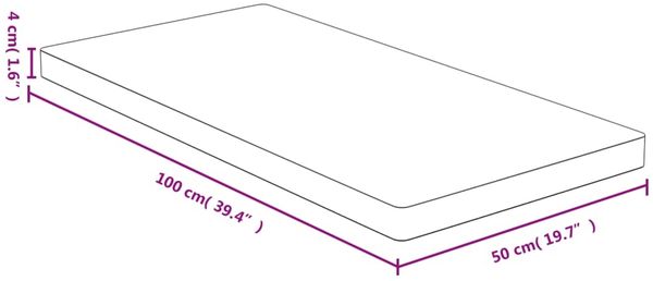 vidaXL Tischplatte 50x100x4 cm Bambus 352719 Bild 4