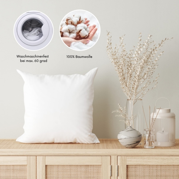 MSS Kissenbezug 4er Set - 80x80 cm - Anthrazit Bild 5