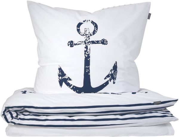 Schiesser Bettwäscheset Marina - Renforcé - 2-teilig - 155 x 220 cm - Weiß