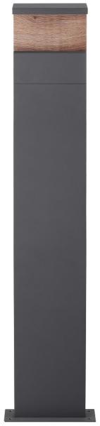 Heitronic 501237 LED Standleuchte Manao 1000mm anthrazit mit Holzdekor