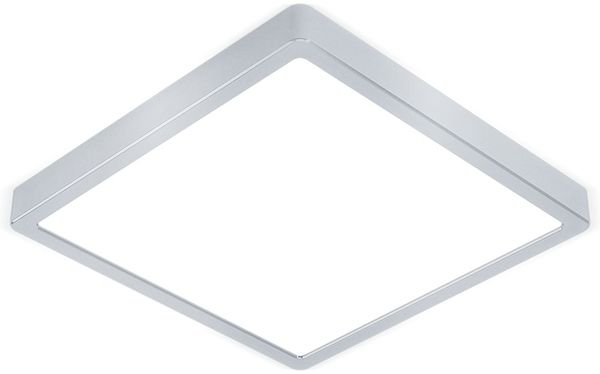 LED Deckenleuchte, Stahl silber, weiß, L 28,5 cm