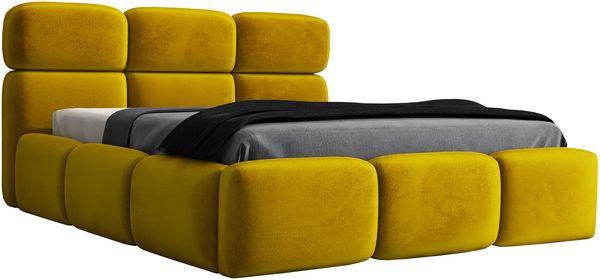 Polsterbett MAROKO 90x200 mit Matratze, Bettkasten und Lattenrost. Farbe: Bernesteigraun 34 Bild 3
