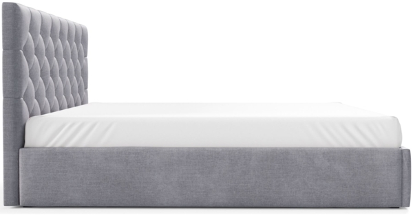 Selsey 'Aurevia' Polsterbett 180x200 mit Bettkasten und Samtbezug, hellgrau Bild 7