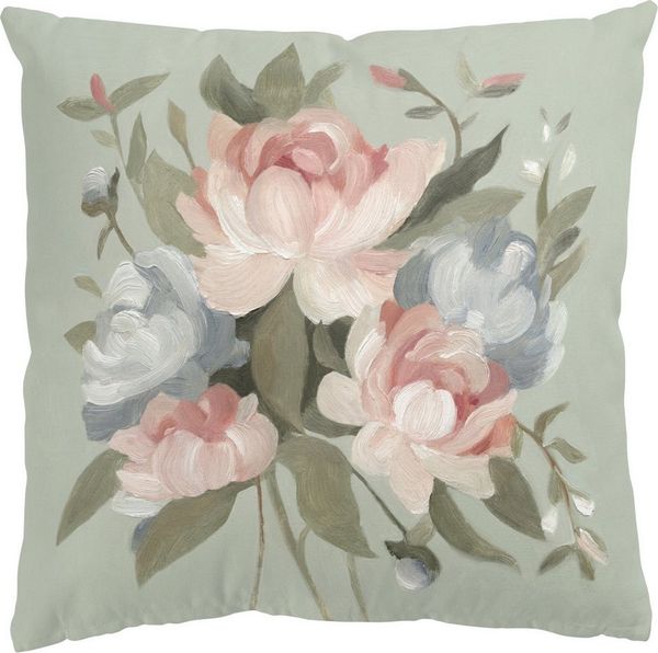 Bilderdepot24 Dekokissen drinnen Kissenhülle/ Sofakissen/ Zierkissen Kissenhülle rosa Blumen Vi, Bezug mit / ohne Füllung Zierkissen Outdoor Sofa Bett