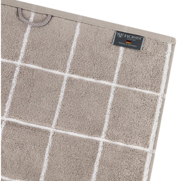 Ross Sensual Skin Karo 6 tlg. Frottier-Set - 4 X Handtuch (50 X 100cm), 2 X Duschtuch (75 X 140cm) - 500 - Flanell