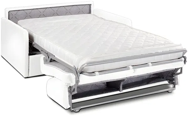 Vente-unique - CALIFE Sofa Kunstleder Weiß - B 223 cm94 cm x H 85 cm x L 150 cm Bild 2