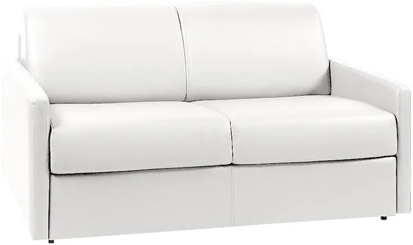 Vente-unique - CALIFE Sofa Kunstleder Weiß - B 223 cm94 cm x H 85 cm x L 150 cm