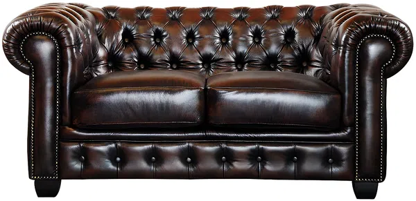 Vente-unique - BRENTON Sofa and armchair set Leder Braun - B 96 cm x H 73 cm x L 201 cm105 cm160 cm Bild 6
