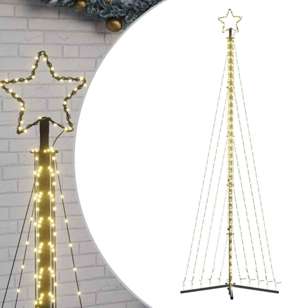 vidaXL LED Weihnachtsbaum 495 LEDs Warmweiß 300,5 cm 4016436