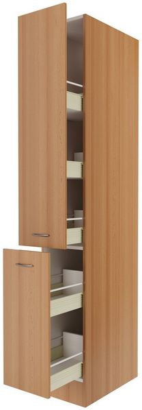 Flex-Well Apothekerschrank Apothekerschrank Küche - 30 cm breit - Buche – Namu