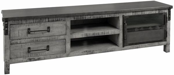 TV-Board Mango 190x40x60 grau lackiert HEAVY INDUSTRY #134