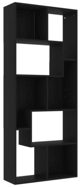 vidaXL Bücherregal Schwarz 67x24x161 cm Holzwerkstoff 801878