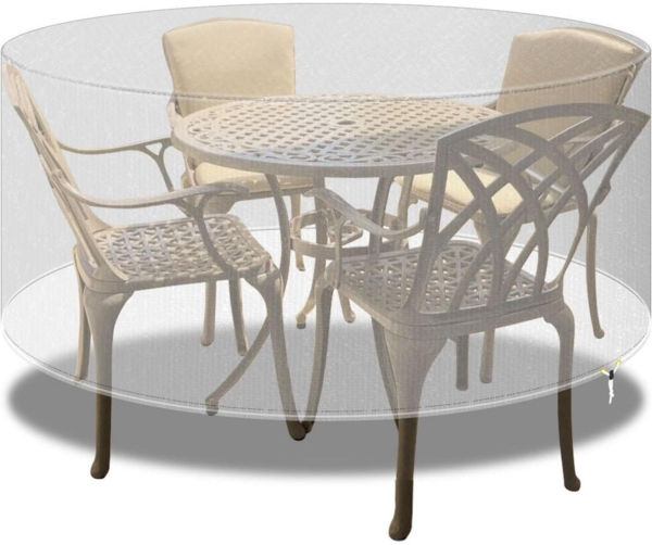 PATIO PLUS Runde Patio Tisch Abdeckung 102x71cm wasserdicht Transparent