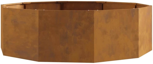 vidaXL Pflanzkübel Rostig 120 x 120 x 35 cm Wetterfeststahl 883730