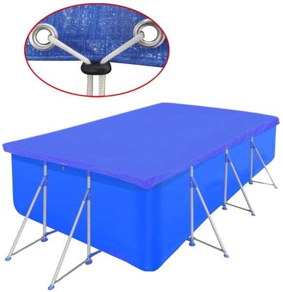 vidaXL Poolabdeckung rechteckig, Polyethylen blau, 540 x 270 x 10 cm