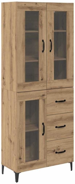 vidaXL Highboard Artisan-Eiche 69,5 x 34 x 180 cm Holzwerkstoff 3415860