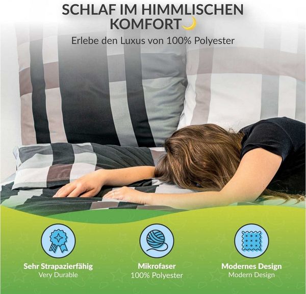 etérea Himmlische Qualität Bettwäsche etérea Microfaser Bettwäsche Geometrisch, Microfaser, 2 teilig